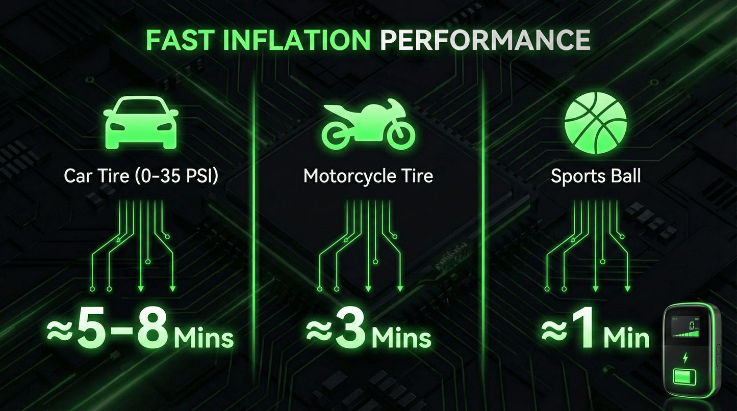 Portable Air Compressor with Auto Stop – 150 PSI Power